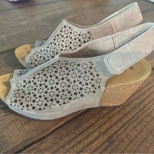 A. Giannetti Wedge Sandals